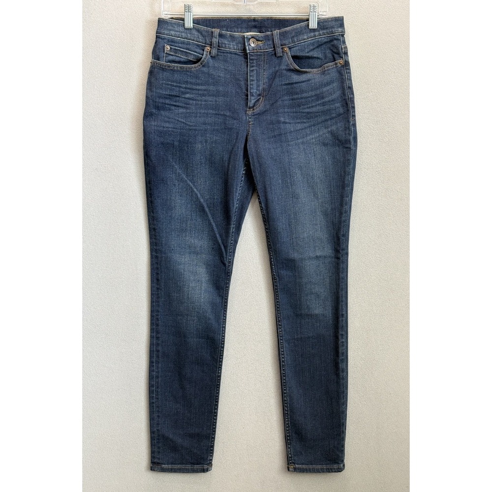 Duluth Trading Jeans Women's Size 10 Mid-Rise Skinny 5 Pockets Blue Denim